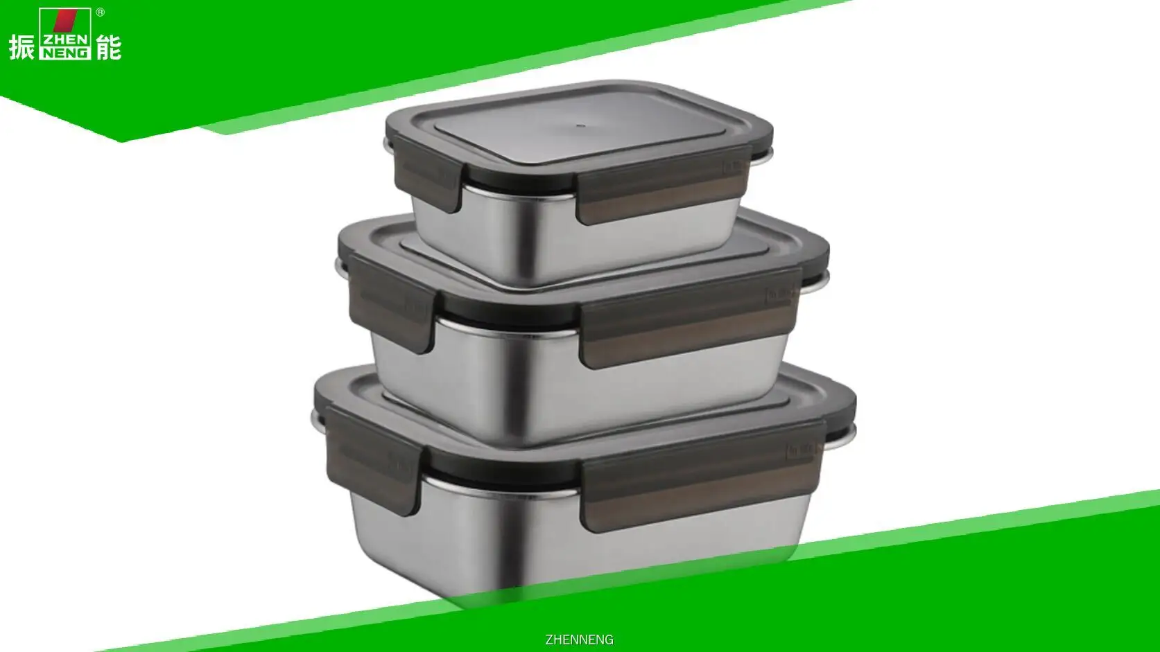 ZHENNENG - Best Stainless Steel Bento Lunch Box - Customizable Size 1