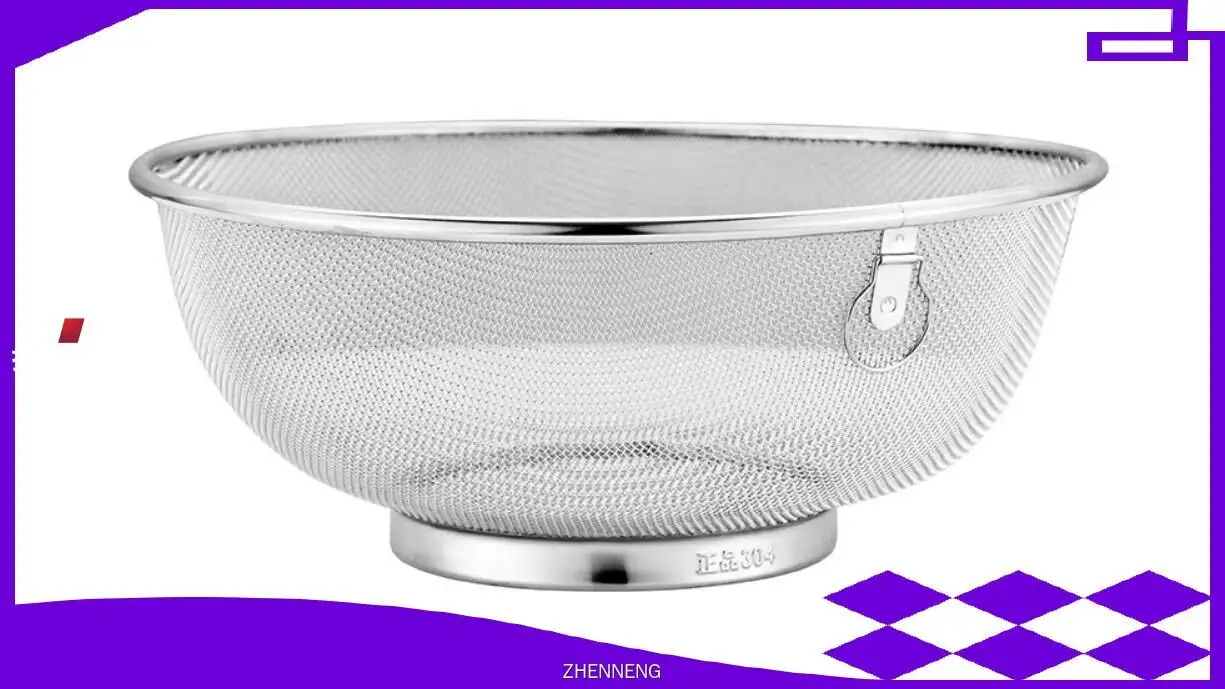 Stainless Steel 304 Rice Washing Sieve Drain Basket - Factory Wholesale 1