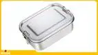 304 Stainless Steel Leak-proof Rectangular Lunch Box - Customizable Size 1