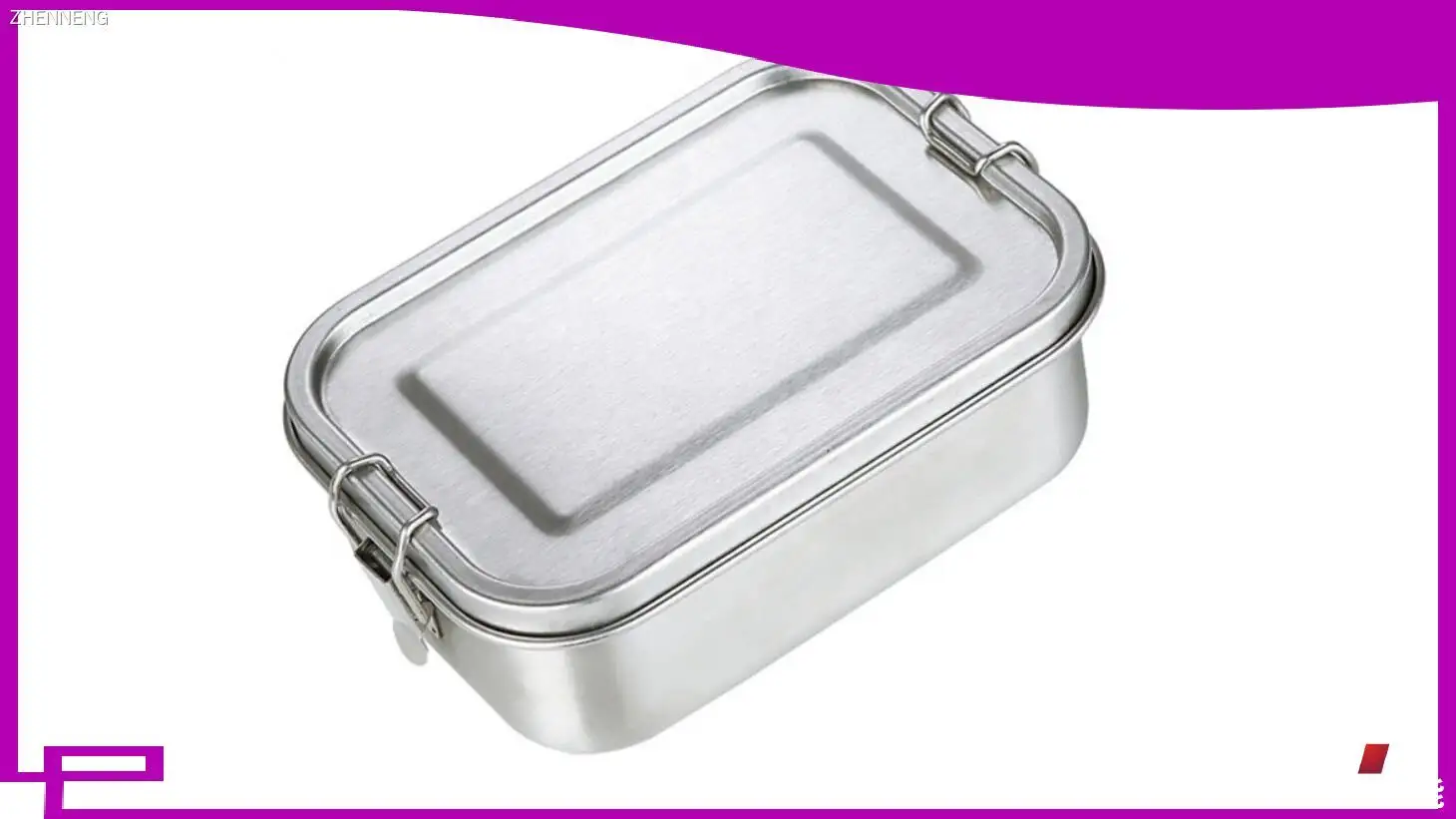 304 Stainless Steel Leak-proof Lunch Box with Handle 1
