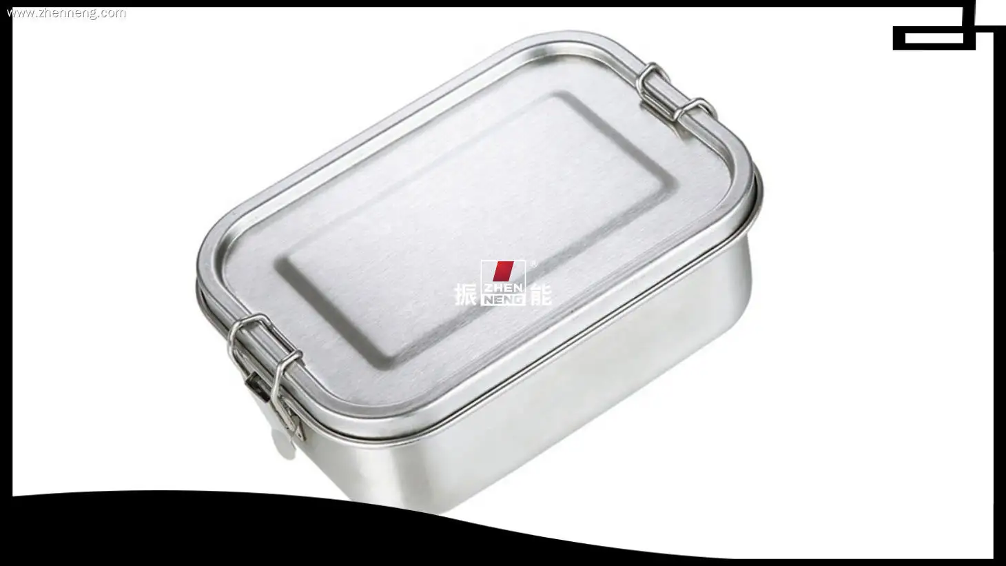 304 Stainless Steel Rectangular Leak-proof Lunch Box - Customizable Specifications 1