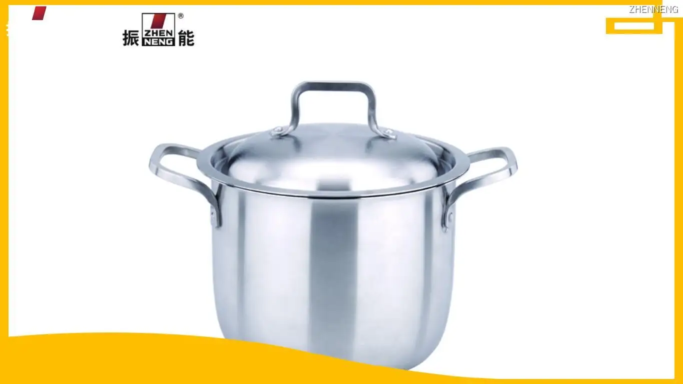 22cm Stainless Steel Stock Pot - Professional Grade Durability 1
