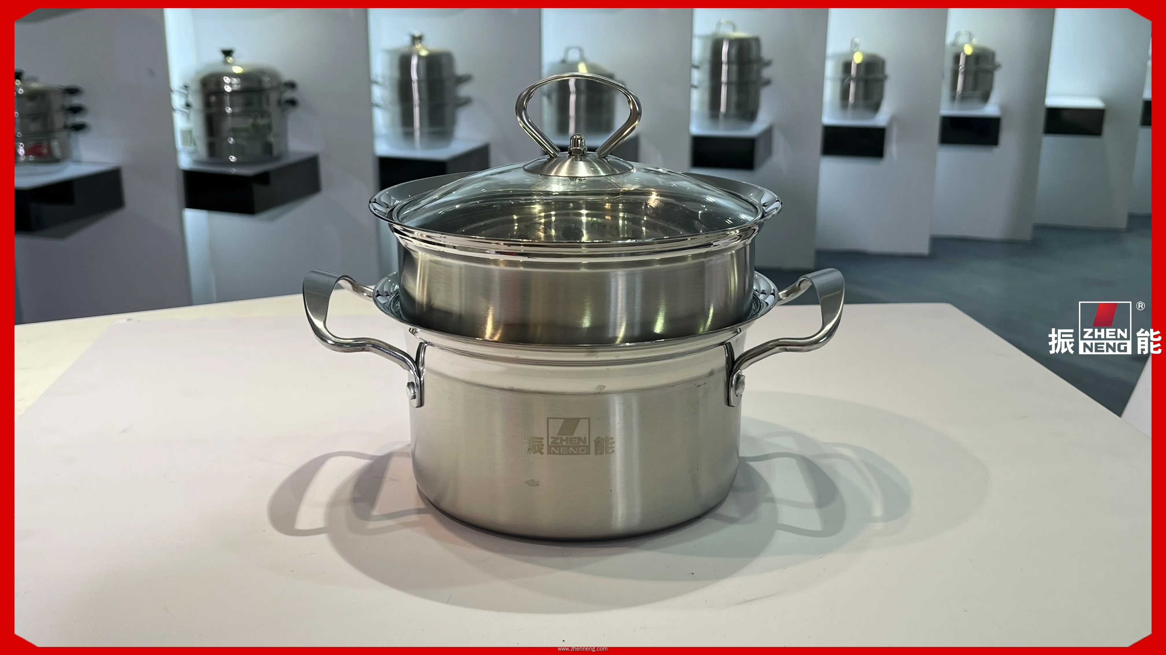 High-Quality Stainless Steel Soup Pot with Steamed Grids 1