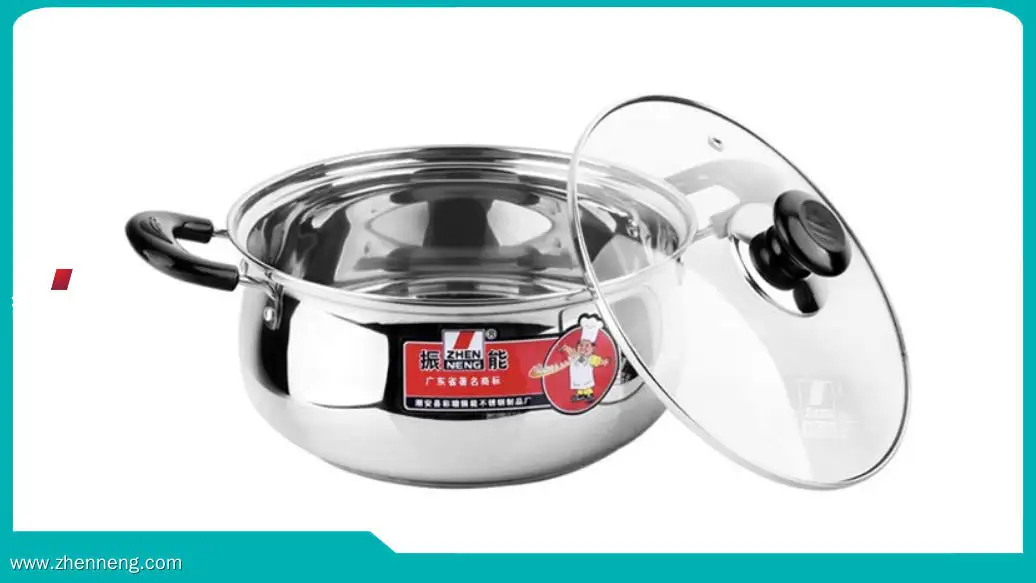 20cm Stainless Steel Soup Pot with Glass Lid - High-Quality and Versatile 1