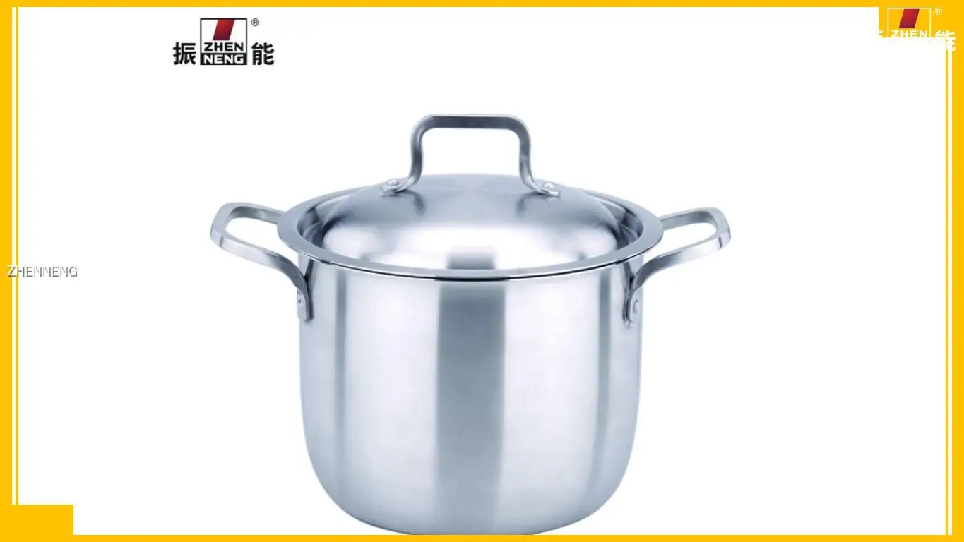 20cm Stainless Steel Soup Pot - High Quality &amp; Induction Stock Pots 1