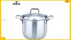 20cm Stainless Steel Soup Pot - High Quality &amp; Induction Stock Pots 1