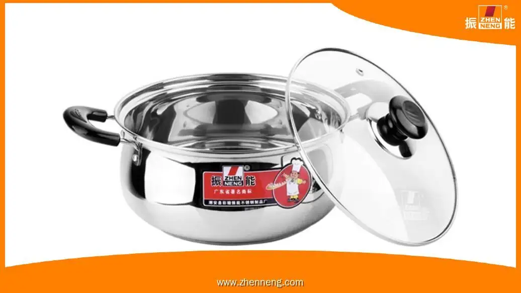 20cm Stainless Steel Soup Pot with Bakelite Handle - Multi-functional Cooking Helper 1