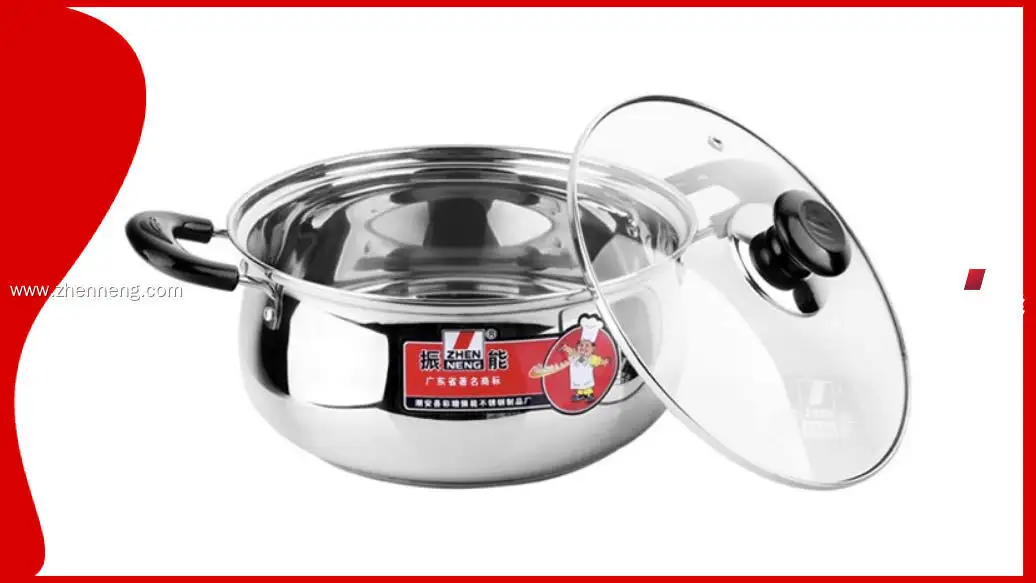 Stainless Steel Soup Pot with Glass Lid - Superior Quality, Customizable Specs 1
