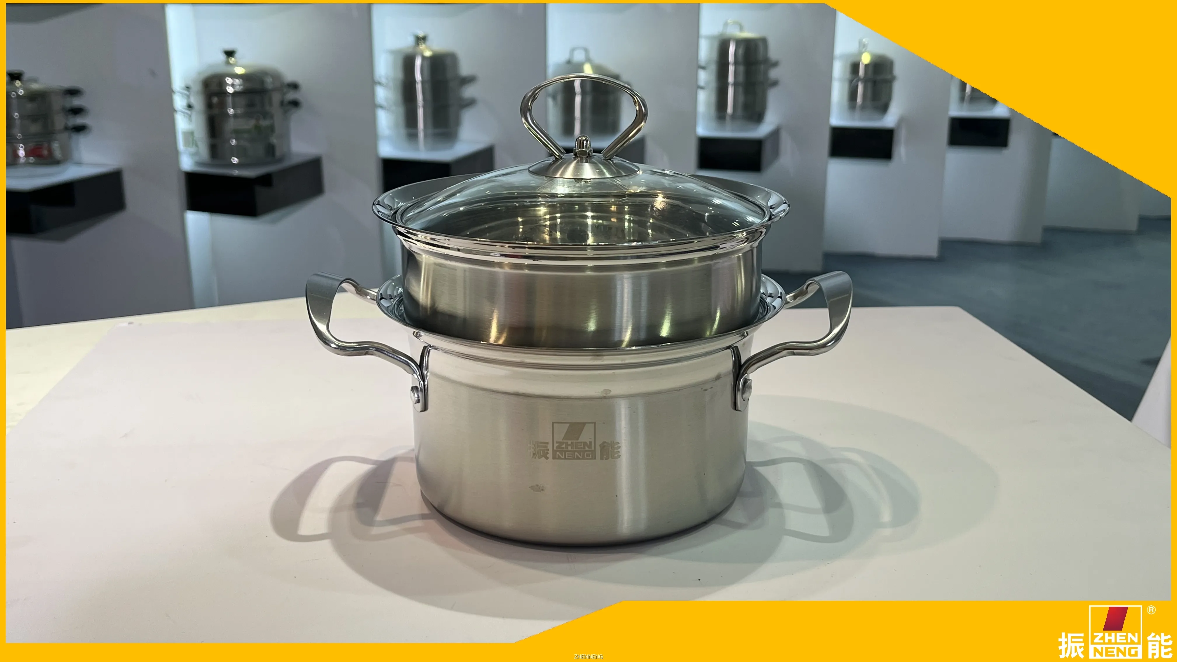 不锈钢桶形汤锅 - 可定制规格 1