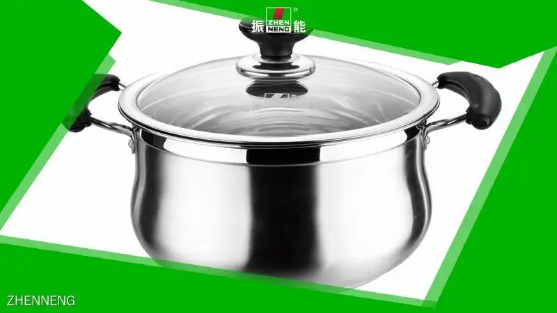 قدر شوربة من الفولاذ المقاوم للصدأ - سعة 22 سم 1