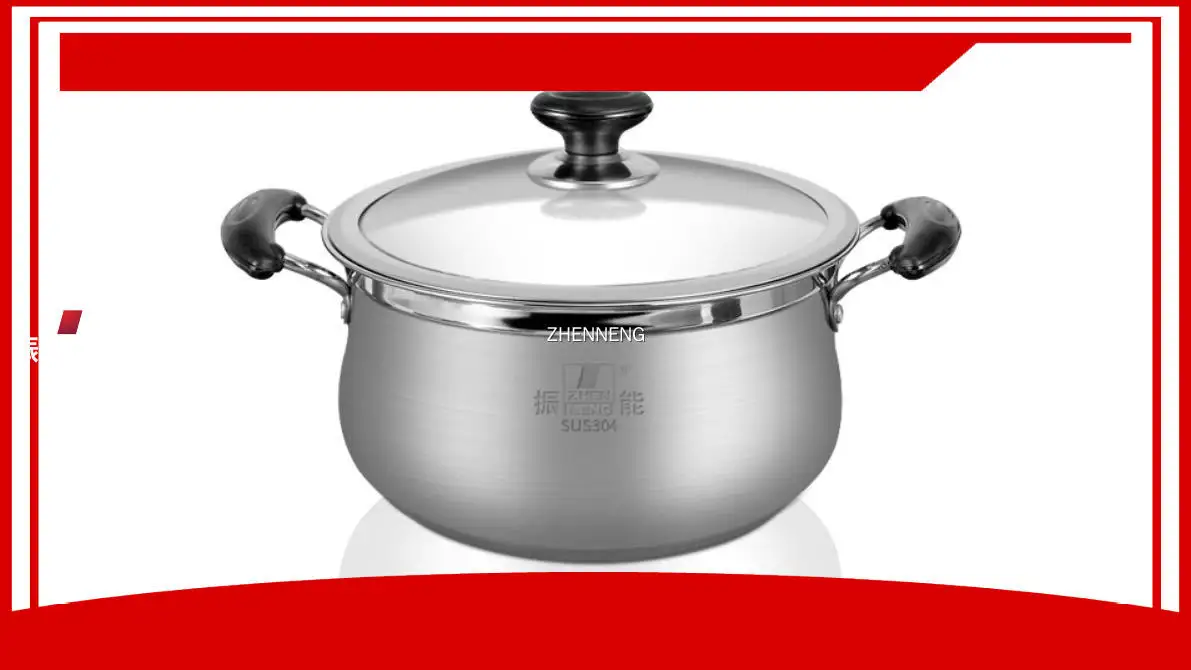 20cm Stainless Steel Soup Pot with Glass Lid - High Quality and Latest Technology 1