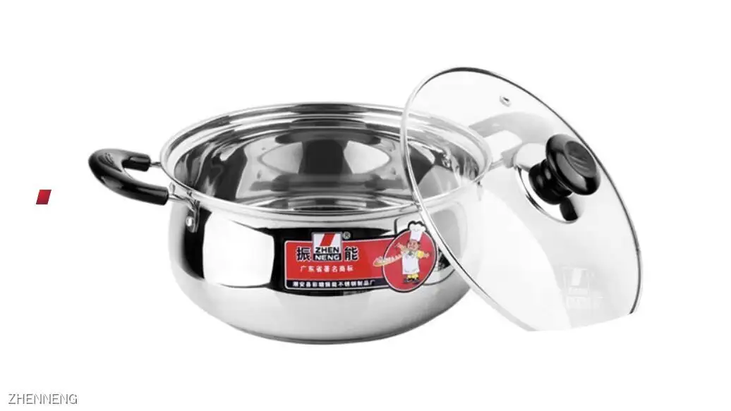 18cm Stainless Steel Milk Pot with Glass Lid - Superior Performance and Quality 1