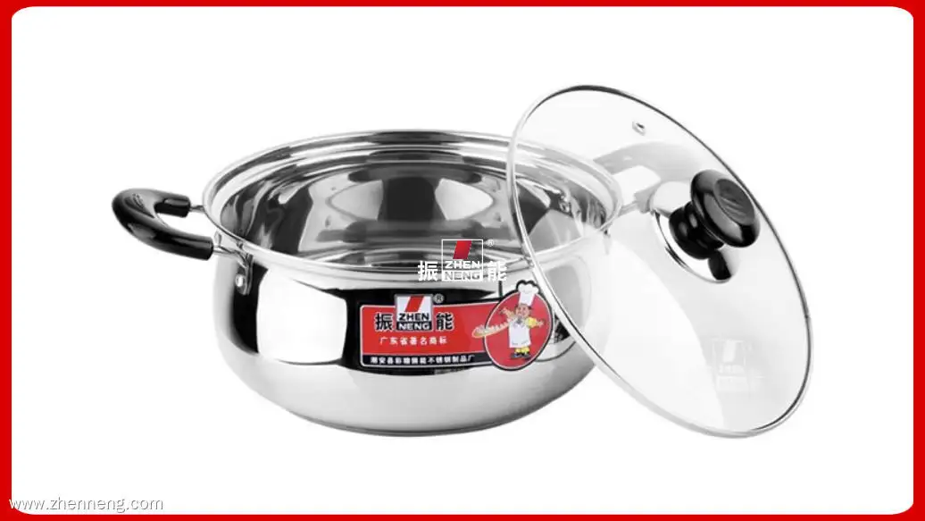 18cm Stainless Steel Milk Pot with Glass Lid - Versatile Cooking Solution 1