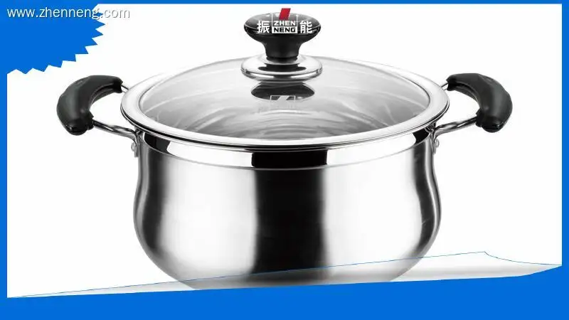 20cm Stainless Steel Drum Shape Soup Pot - Food Grade 1