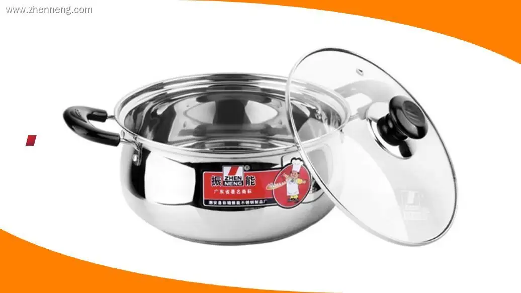 Stainless Steel Soup Pot 24cm with Glass Lid - High Quality and Customizable 1