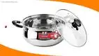 Stainless Steel Soup Pot 24cm with Glass Lid - High Quality and Customizable 1