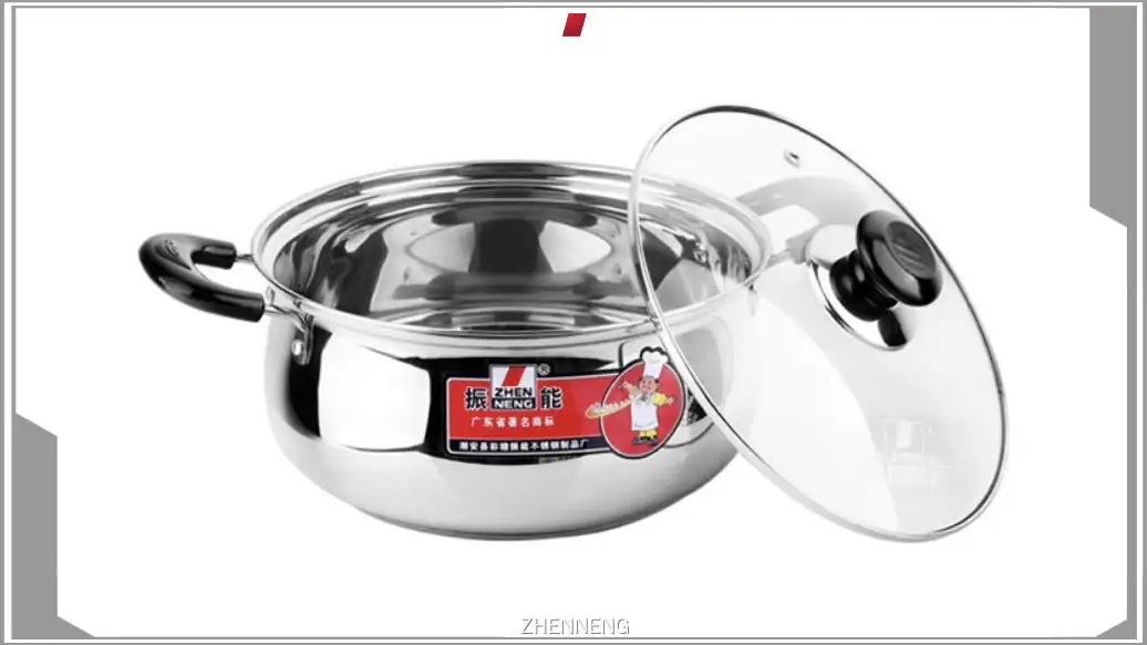 مقلاة غاسترونورم من الفولاذ المقاوم للصدأ مقاس 14 سم بمقابض مزدوجة من الباكليت 1