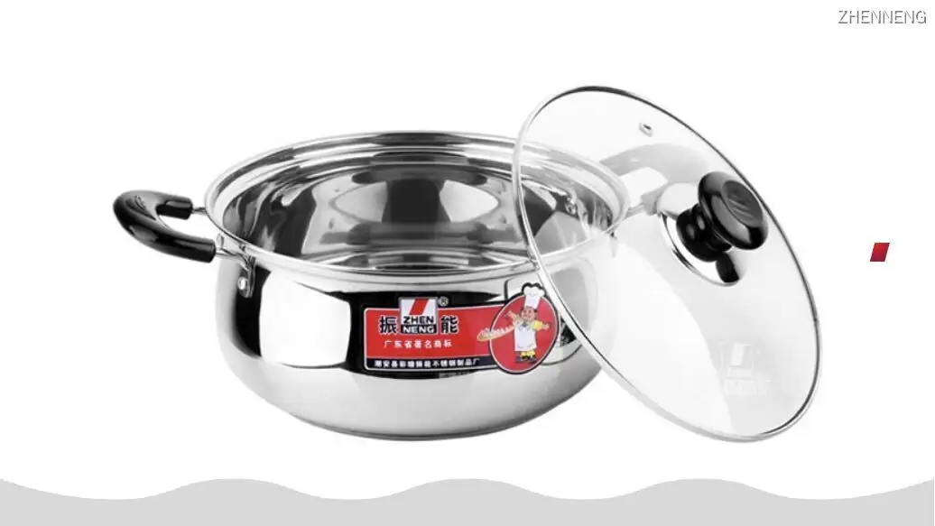 14cm Stainless Steel Soup Pot with Double Bakelite Handles - High Quality, Unique Design 1