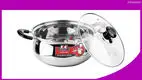 Stainless Steel Large Cooking Pot with Glass Lid and Bakelite Handle - High Quality and Customizable 1