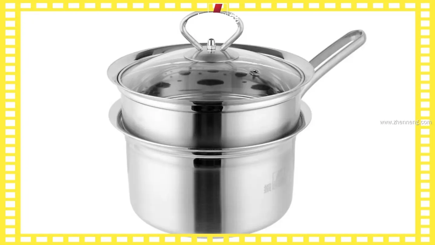 16cm Stainless Steel Milk Pan with Steamed Grid 1