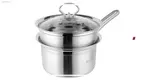 Premium 16cm Stainless Steel Milk Pan with Steamed Grid 1