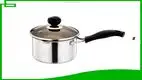 16cm Stainless Steel Milk Pan with Long Bakelite Handle - High-Quality Kitchen Cookware 1
