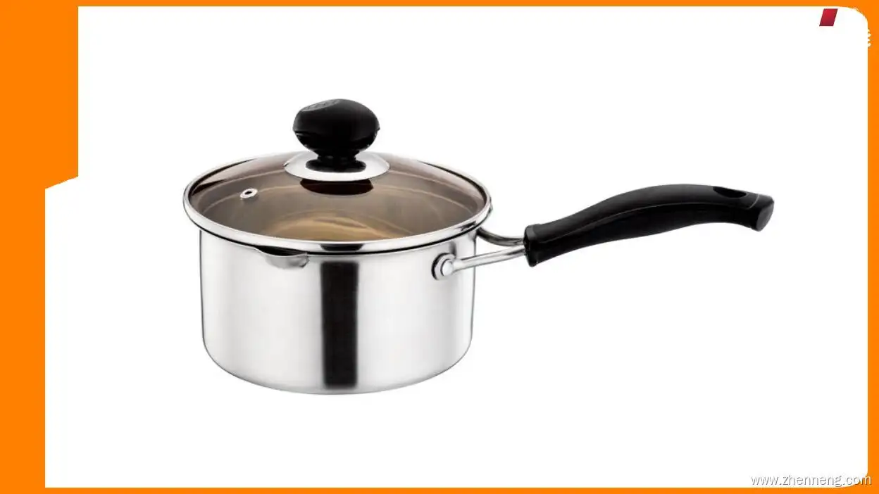 16cm Stainless Steel Milk Pan with Long Bakelite Handle - High-Quality and Customizable 1