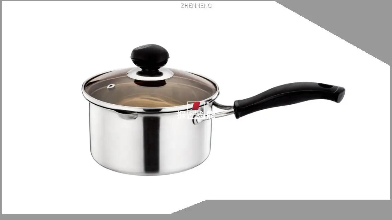 Hochwertiger Milchtopf aus Edelstahl (16 cm) mit Bakelitgriff 1