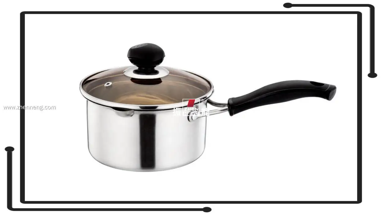 Custom stainless steel milk pan with lid Supplier Manufacturer | ZHENNENG 1