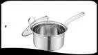 16cm Stainless Steel Milk Pot with Long Handle - Daily Kitchen Essential 1