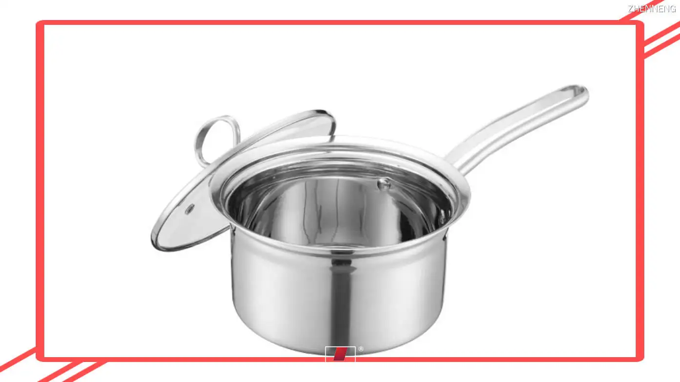 16cm Stainless Steel Milk Pot with Long Handle - Boil Milk Easily 1