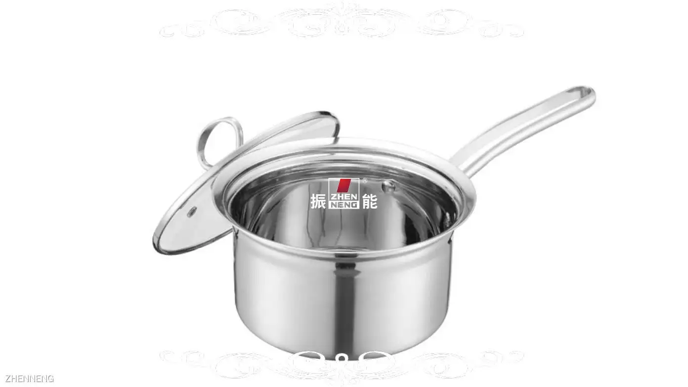 ZHENNENG | ODM stainless steel milk pan with lid Manufacturer 1