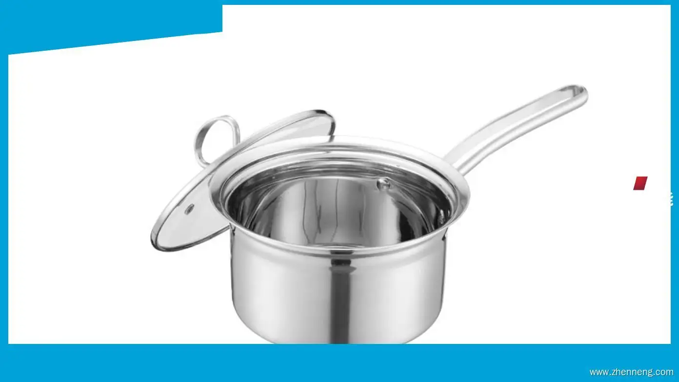 16cm Stainless Steel Milk Pot with Glass Cover: Superior Quality & Performance 1