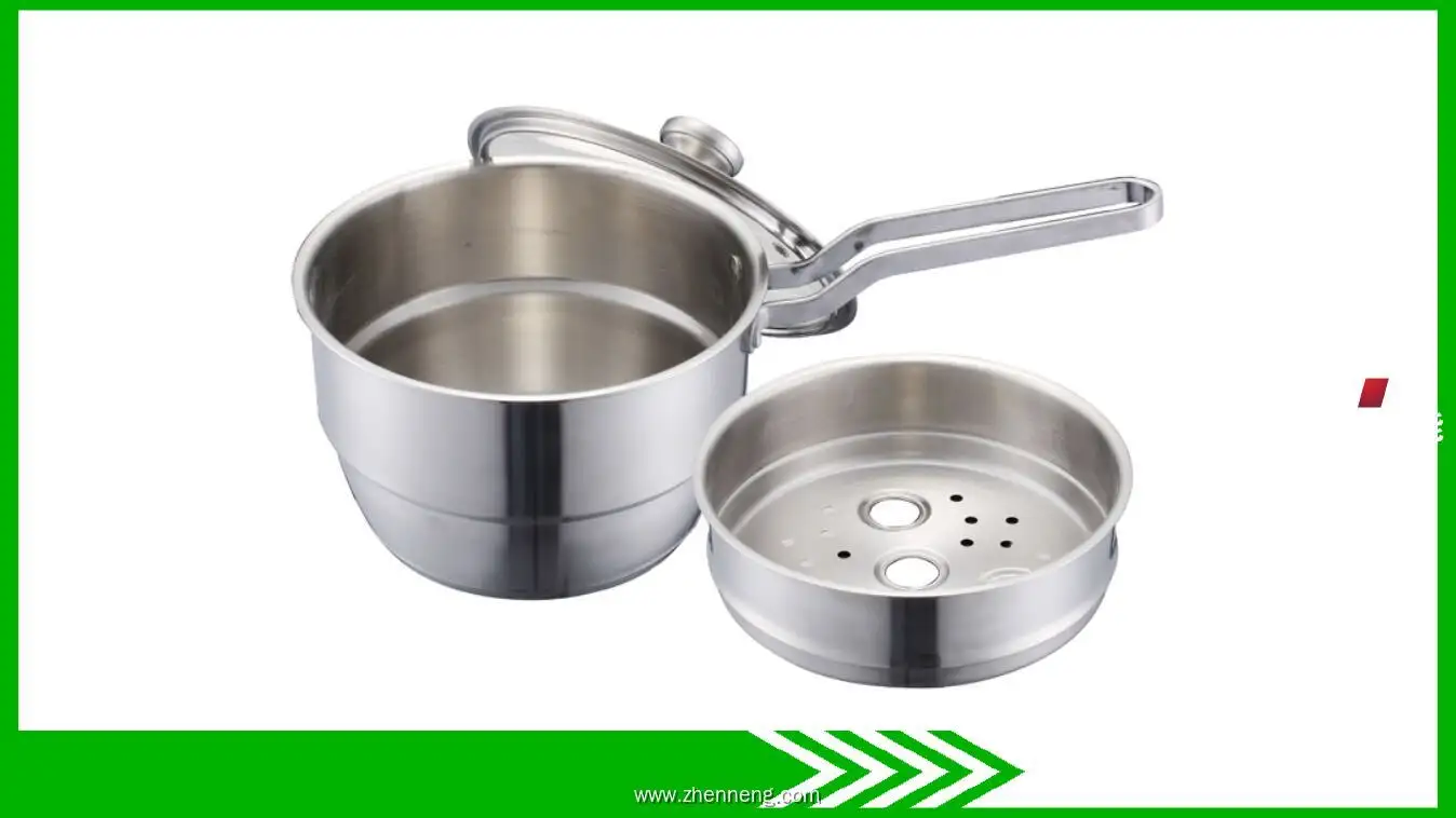 18CM Stainless Steel Milk Cooker with Steaming Cage - Premium Quality & Multi-functional 1