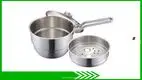 18CM Stainless Steel Milk Cooker with Steaming Cage - Premium Quality & Multi-functional 1