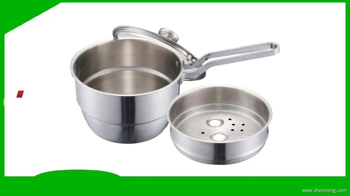 Stainless Steel Milk Pan with Lid and Steamer Grid - Superior Quality Saucepan 1