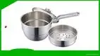 Stainless Steel Milk Pan with Lid and Steamer Grid - Superior Quality Saucepan 1