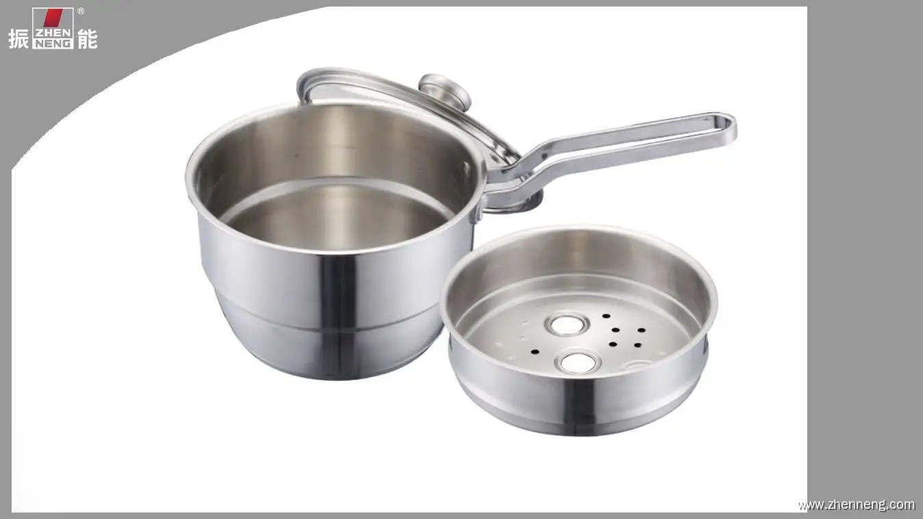 Stainless Steel Milk Pan with Steamer Grid - Superior Quality 1