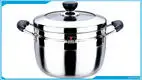 24cm Multi-Purpose Stainless Steel Steamer Pot with Bakelite Handle 1