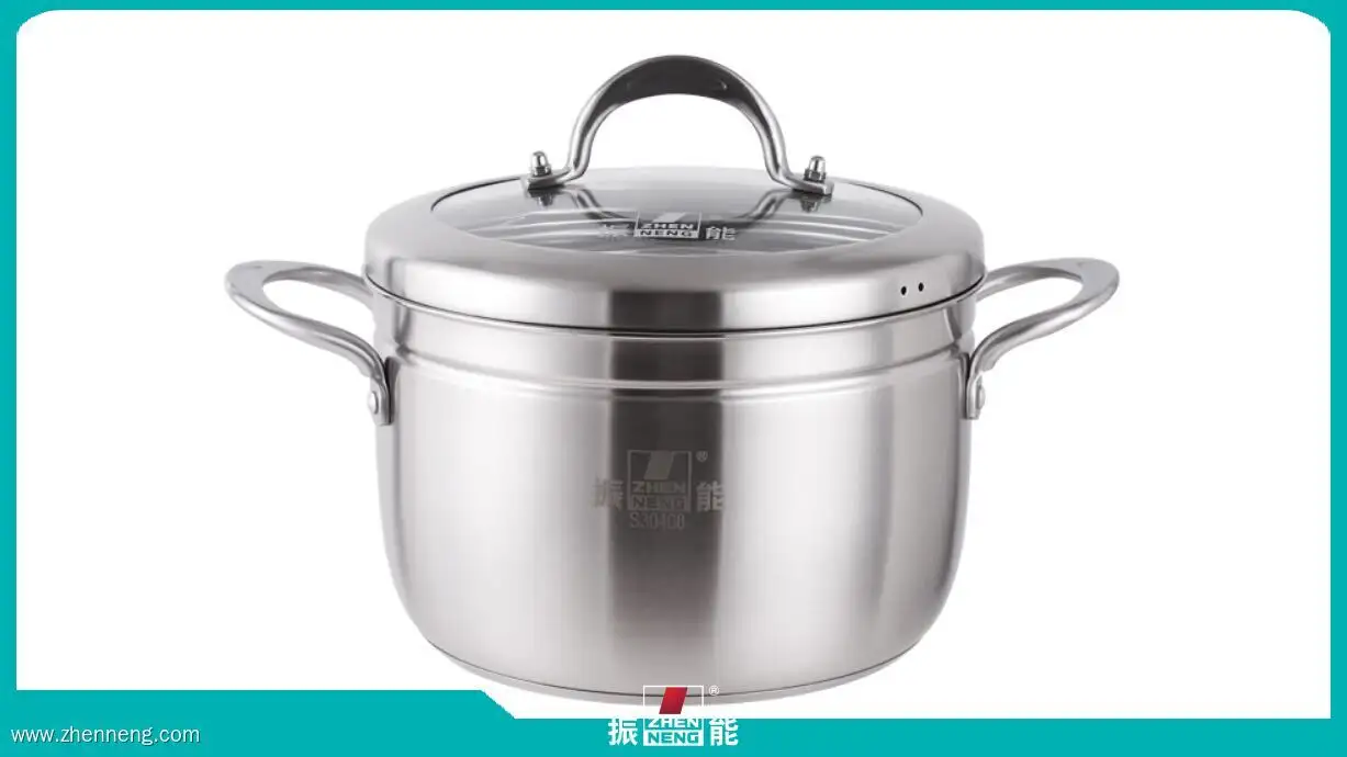 Customizable 24cm Steamer Pot Stainless Steel Cookware with Glass Lid 1