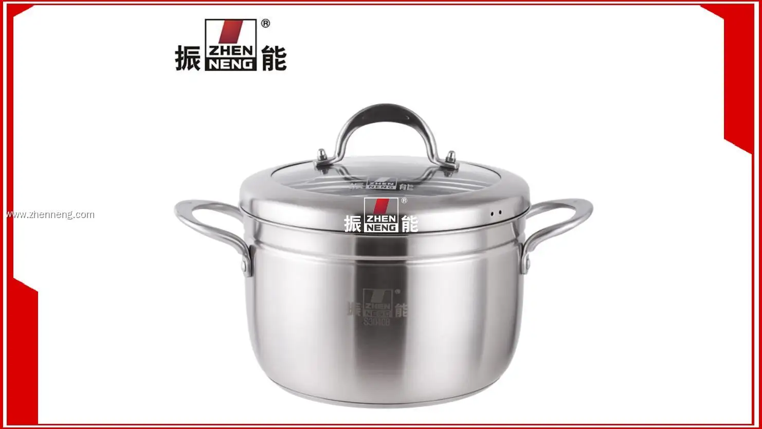 Stainless Steel 2/3 Tier Steamer Set - SUS304 Material - Glass Lid - Steamer Basket 1