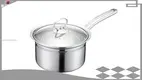 16cm Heat Resistant Stainless Steel Milk Pan with Long Handle - Superior Quality 1