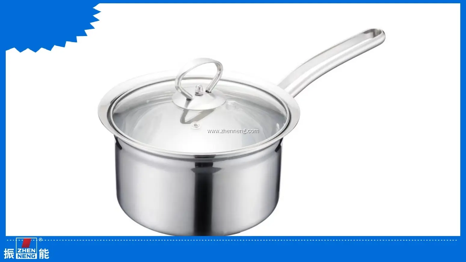 Cacerola para leche de acero inoxidable resistente al calor de 16 cm - Tamaño pequeño, mango largo 1