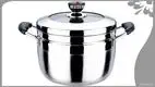 Stainless Steel 24cm Steamer Pot with Inner Grid 1
