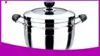 Stainless Steel Steamer Pot with Glass Lid 1