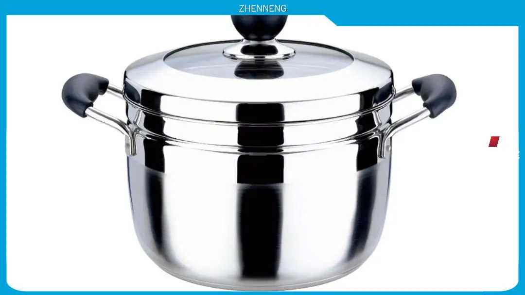 Stainless Steel 22cm Steamer Cooking Pot with Glass Lid - High-End Quality 1