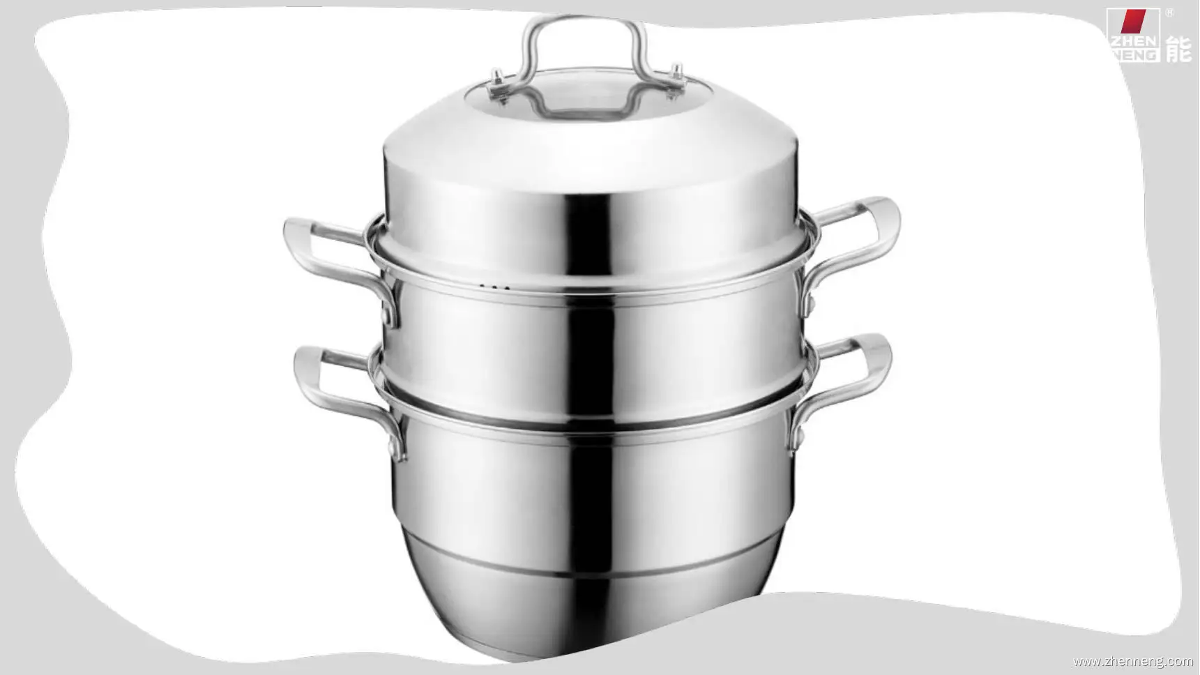 Stainless Steel 32cm Cooking Pot with Visual Cover and Double Handles - High Quality Family Cookware 1