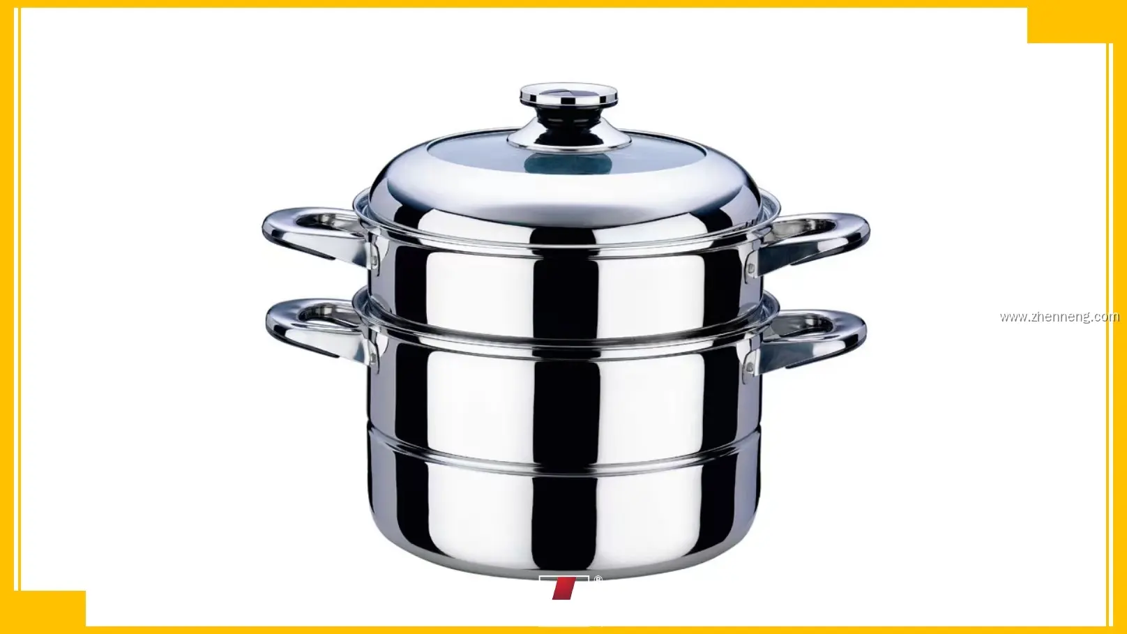 28cm Stainless Steel 2-Layer Steamer Pot with Heavy Bottom - Superior Quality 1