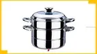 28cm Stainless Steel 2-Layer Steamer Pot with Heavy Bottom - Superior Quality 1