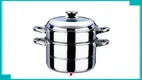 28cm Stainless Steel 2-Layer Steamer Pot with Heavy Bottom - Best Quality 1